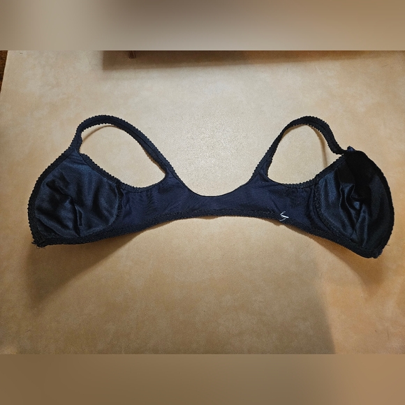 Vintage 1950's Black Front Closure Bra - Picture 4 of 6